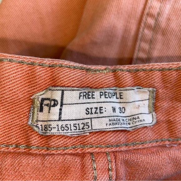 Free People Women's Tie Dye Denim Shorts - Picture 3 of 3